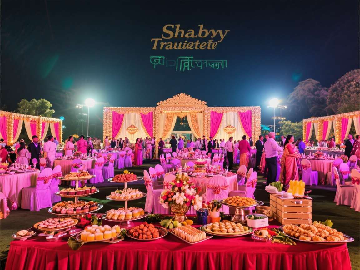 Shaby Traiteur Large Event Buffet spread at a large event