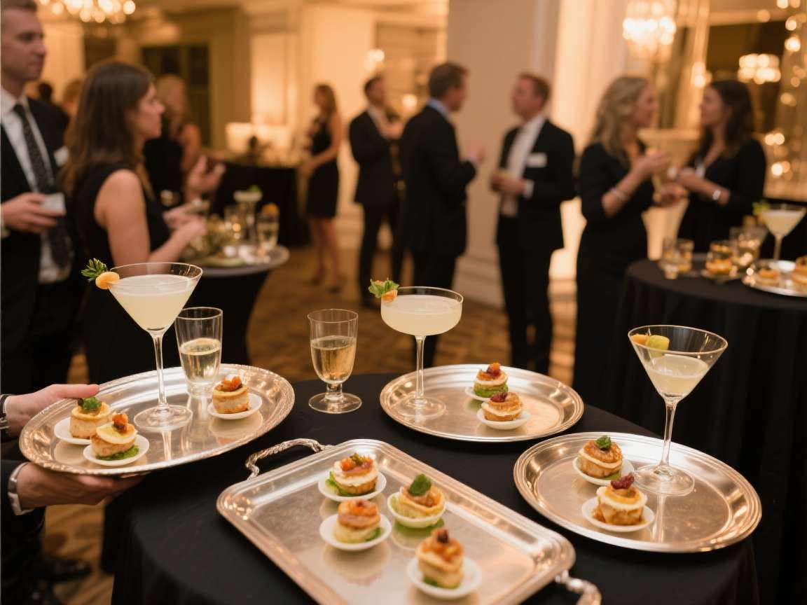 Shaby Traiteur Cocktail Catering Cocktail party with canapes and drinks