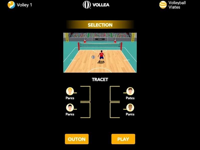 Agra Volley Prodigy gameplay screenshot showing volleyball action