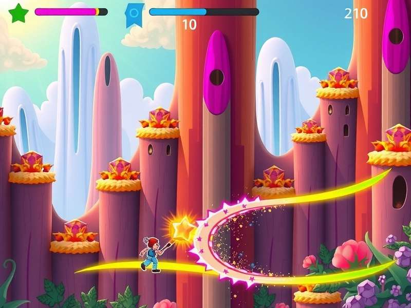 Saffron Flash Star visual design showcasing vibrant colors and artistic elements