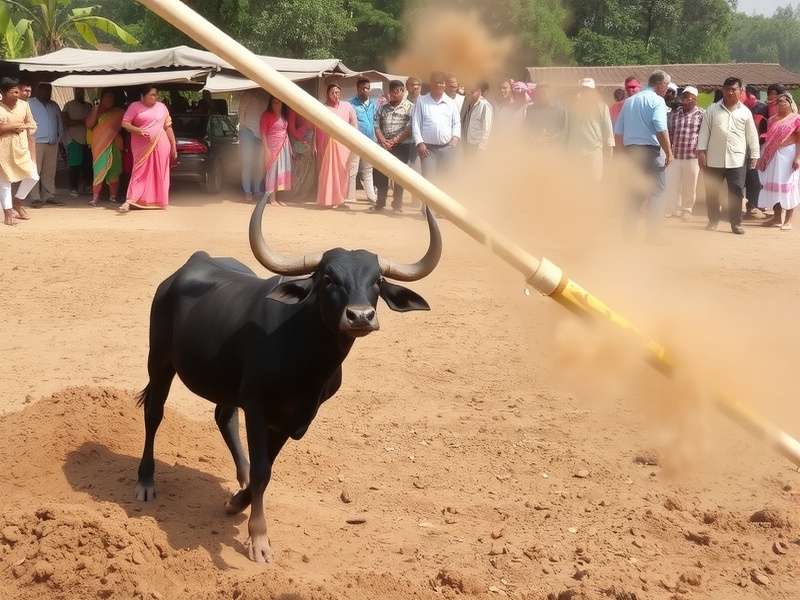 Bull Rampage event in rural Tamil Nadu
