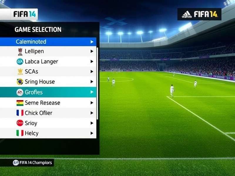 FIFA 14 Champions League Mode Selection