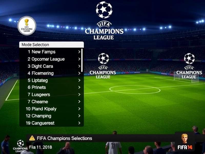 FIFA 14 Champions League Game Cover