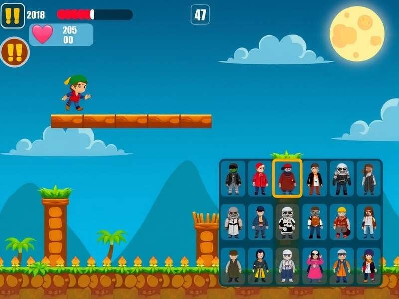 Golden Jump level progression showing different platform types