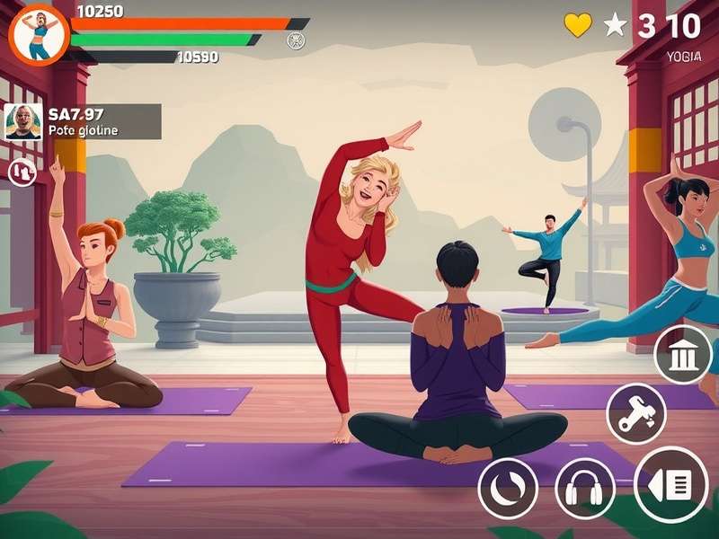 Development team working on Blissful Yoga Warriors game design