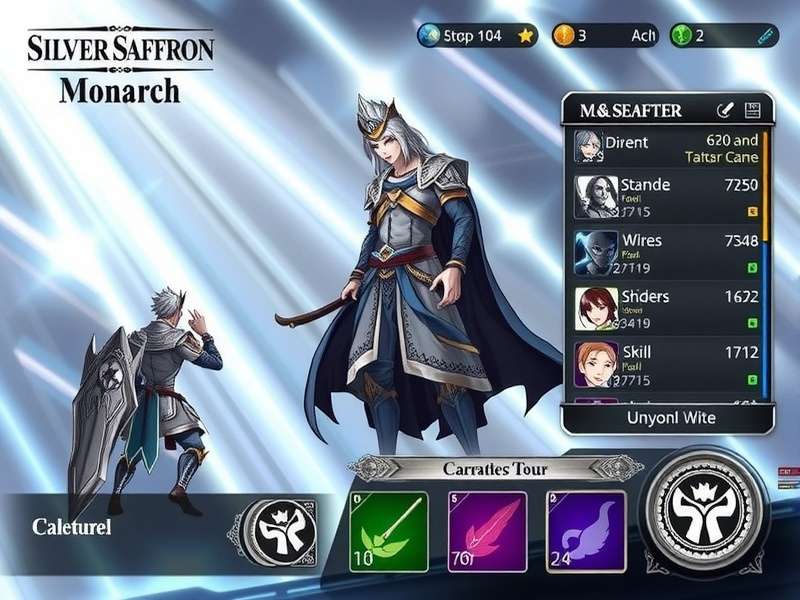 Silver Saffron Monarch gameplay showcasing strategic elements and cultural design