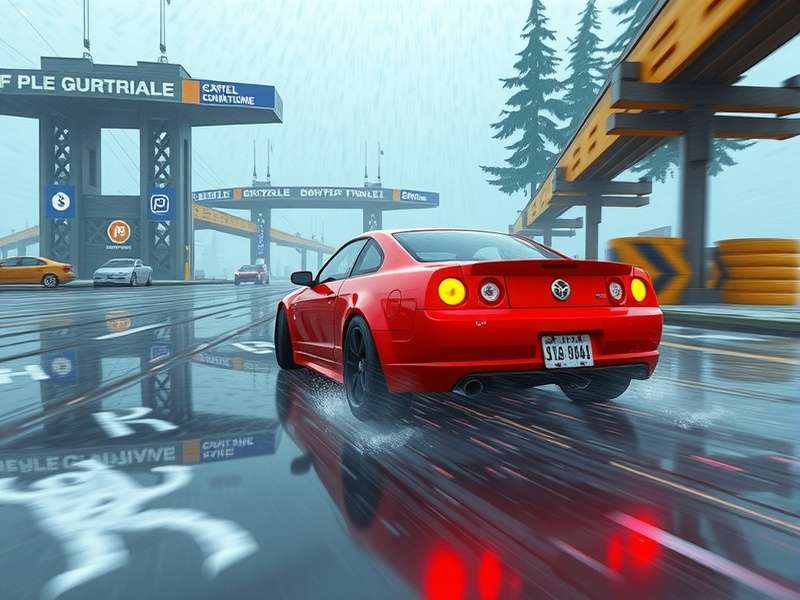 Drizzle Drifters multiplayer race in progress