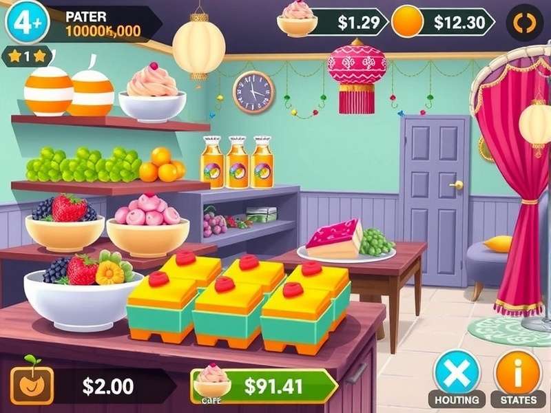 My Cafe Kulfi Quest management interface showing cafe expansion options