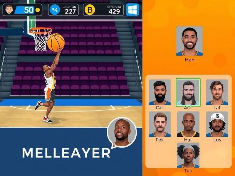 Dunk Challenge Pro multiplayer competition screen