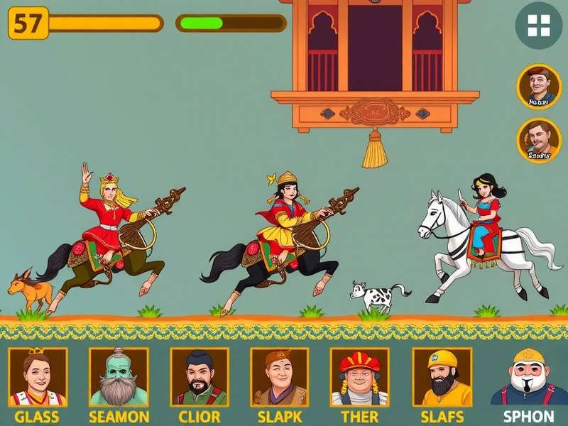 Gleeful Gallop cultural elements and traditional designs