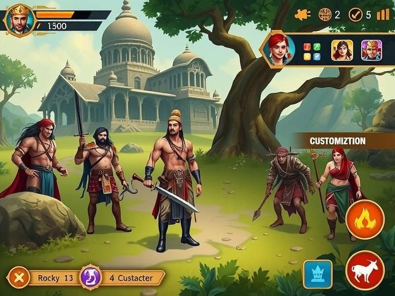 Character customization interface in Sacred Path Comrades