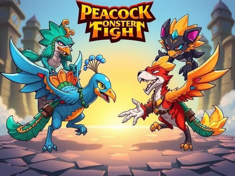 Peacock Monster Fight game characters showcasing diverse monster designs