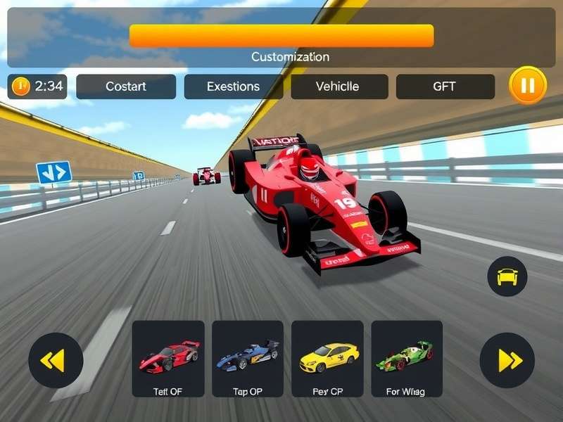 Indian F1 Nitro Racer customization screen showing vehicle upgrades