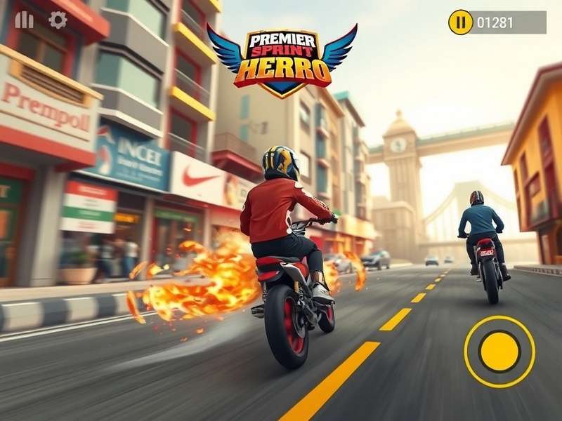 Premier Sprint Hero gameplay showing character racing through Indian city