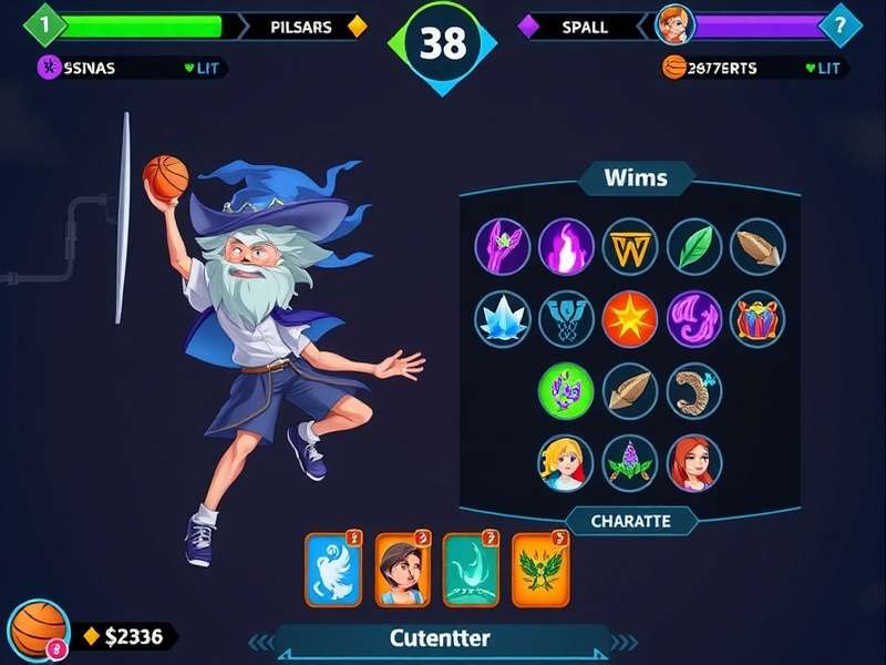Dunk Wizard character customization screen