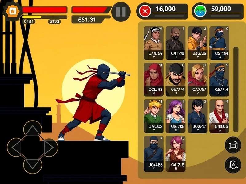 Mumbai Ping Ninja gameplay screenshot showing character in action