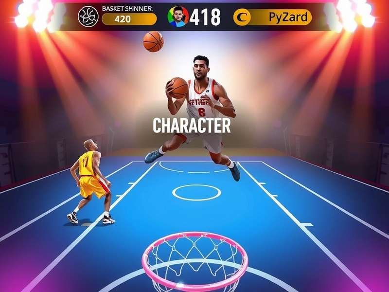 Basket Shining Pro character progression interface