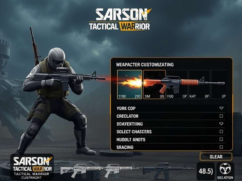 Sarson Tactical Warrior gameplay screenshot showing tactical combat