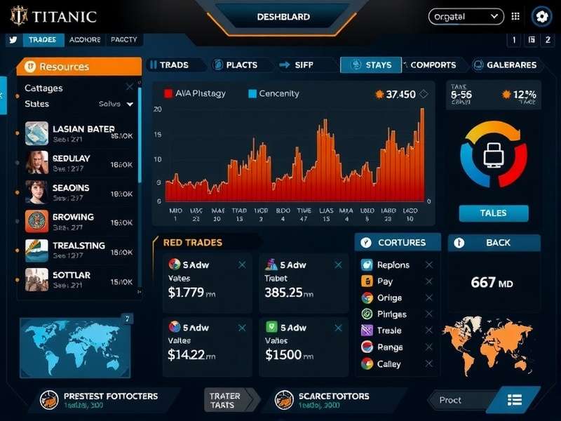 Titanic Trade Visionaries strategy planning interface
