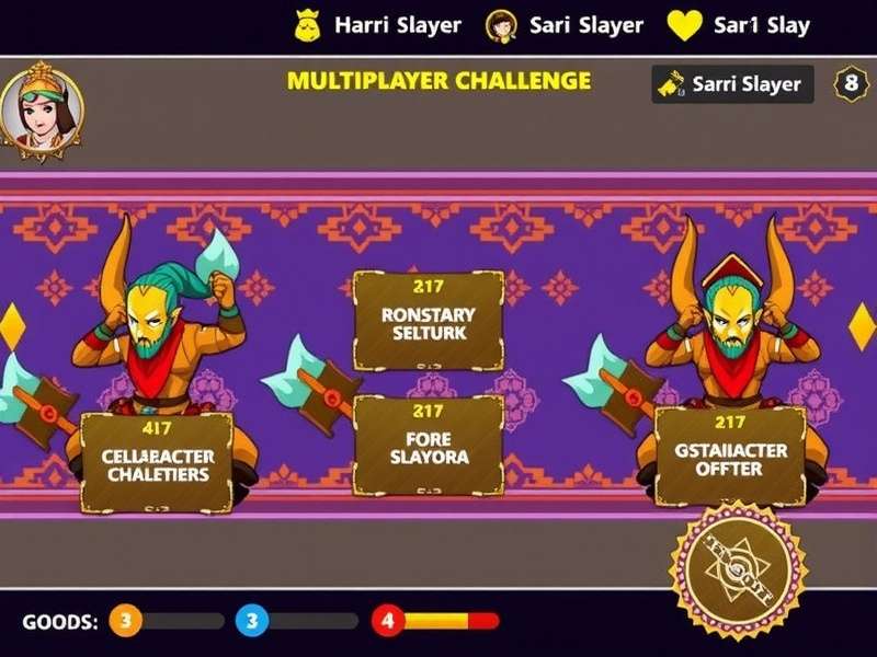 Sari Slayer gameplay showing character customization options