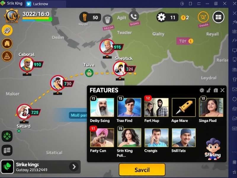 Strike King Lucknow gameplay screenshot showing strategic elements