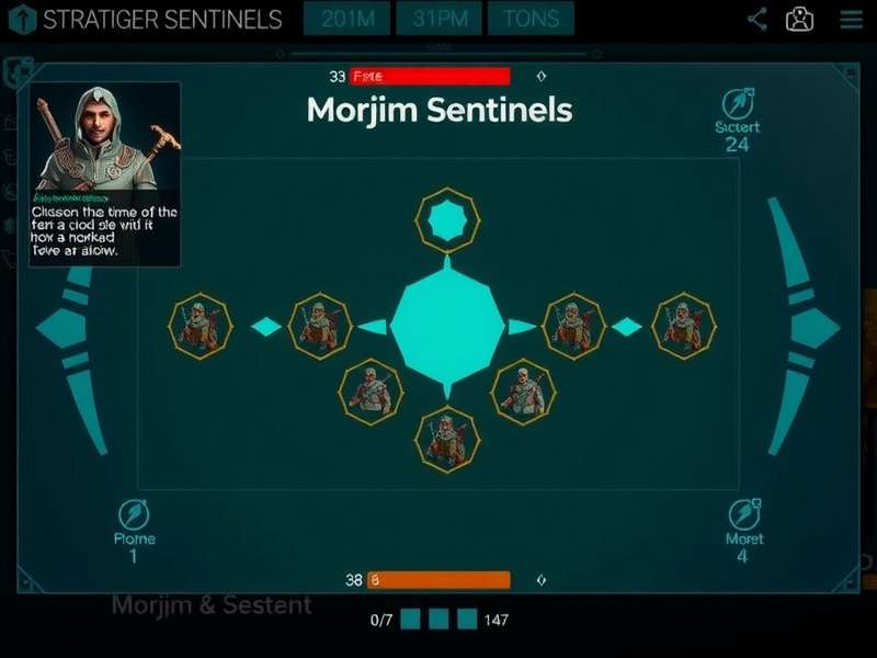 Morjim Sentinels gameplay screenshot showing strategic elements