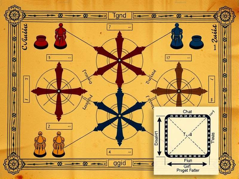 Ancient Indian manuscript depicting Dharbandora Dominators gameplay