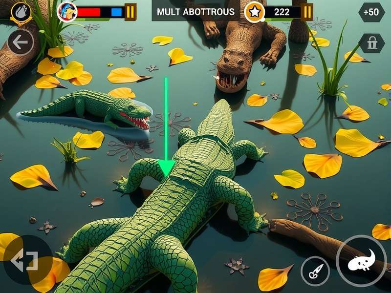 Vicious Crocodile Snap multiplayer battle scene