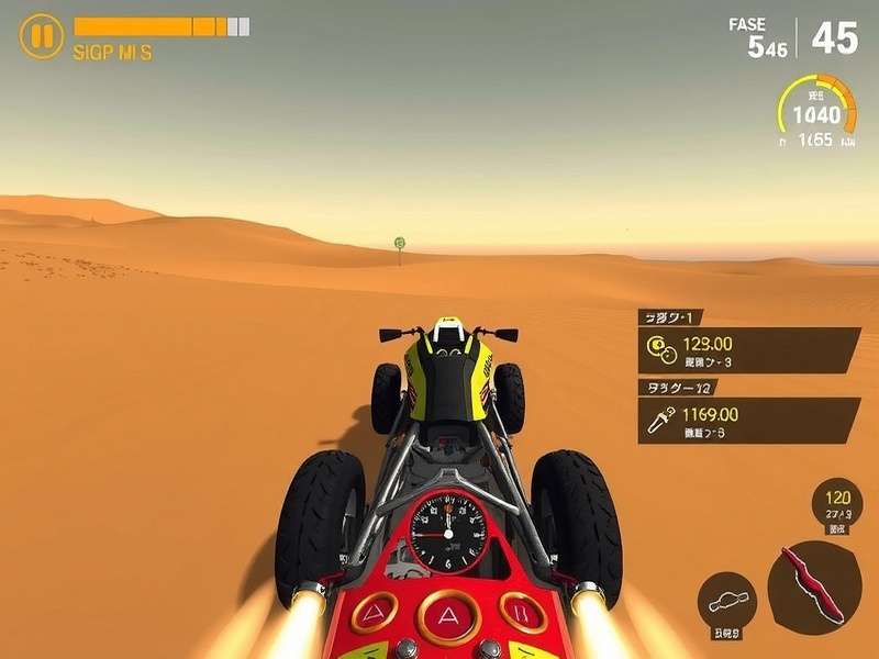 Sandy Speed Demon control interface and HUD