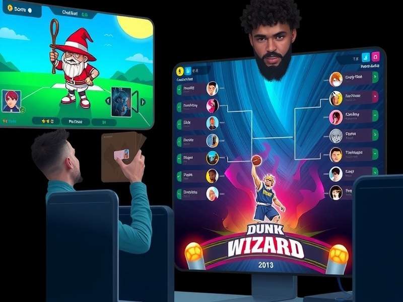 Ahmedabad Dunk Wizard character selection screen showing diverse roster