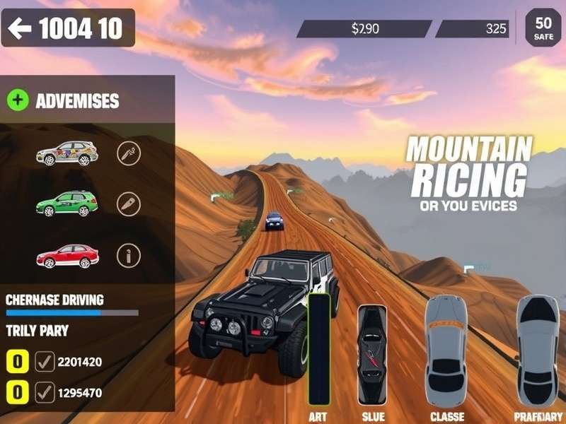 Goa Speedy Summit gameplay screenshot showing mountain racing