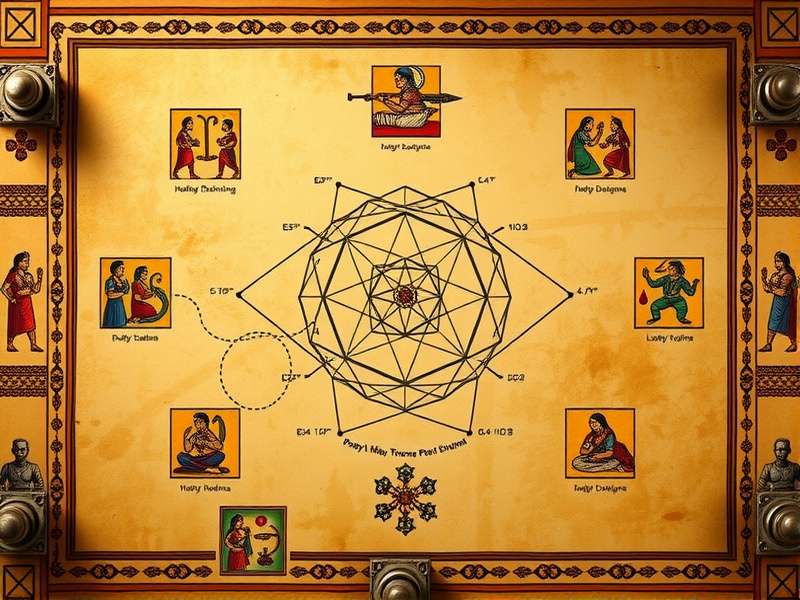 Traditional Dharbandora Dominators game board setup
