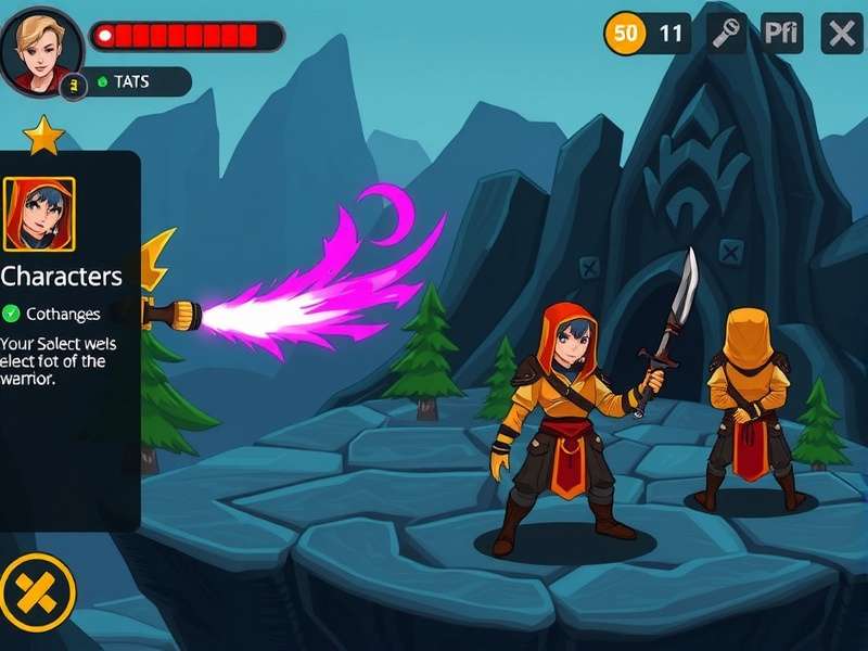 Fierce Fist Loot Warrior character selection screen