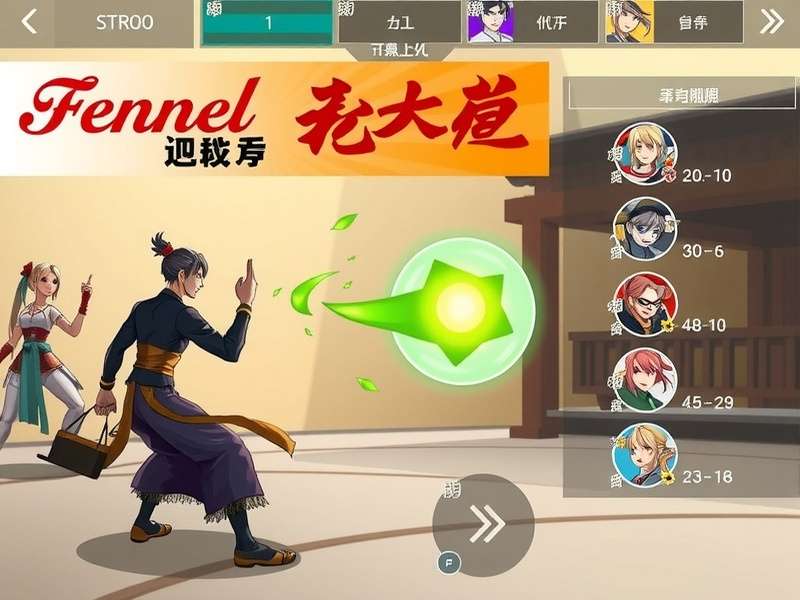Fennel Tea Fighter gameplay screenshot showing character using tea-based special move