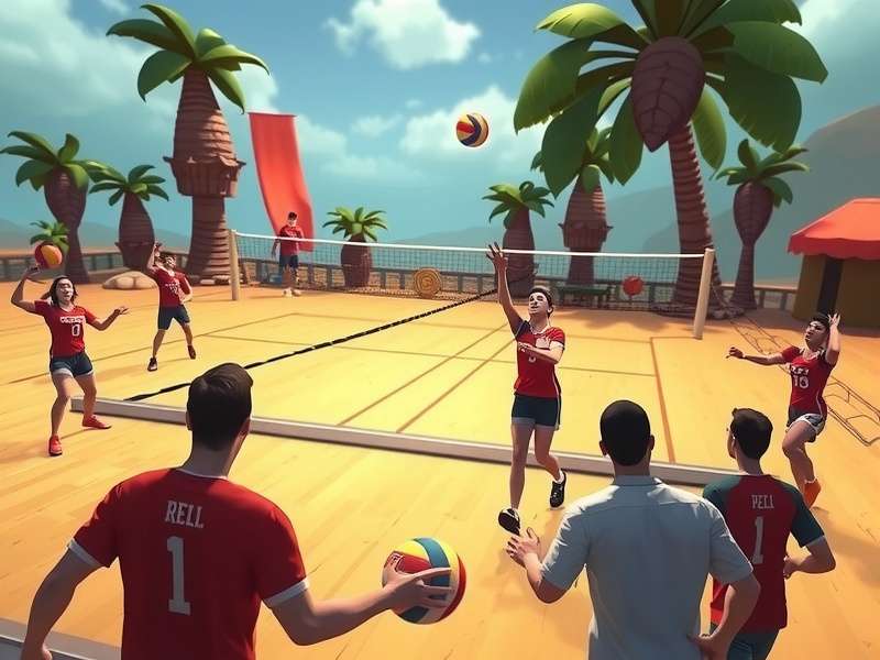 Volley Pioneers tournament event with enthusiastic players