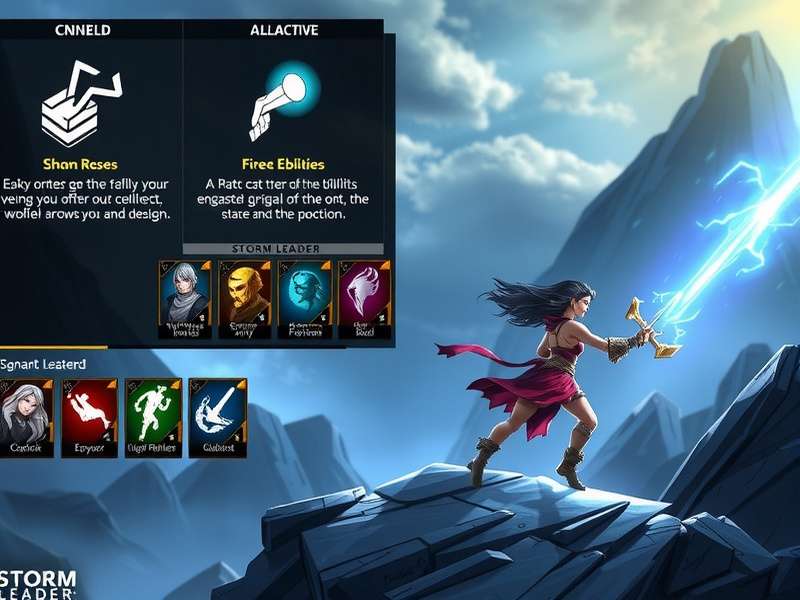 Storm Leader character abilities showcase