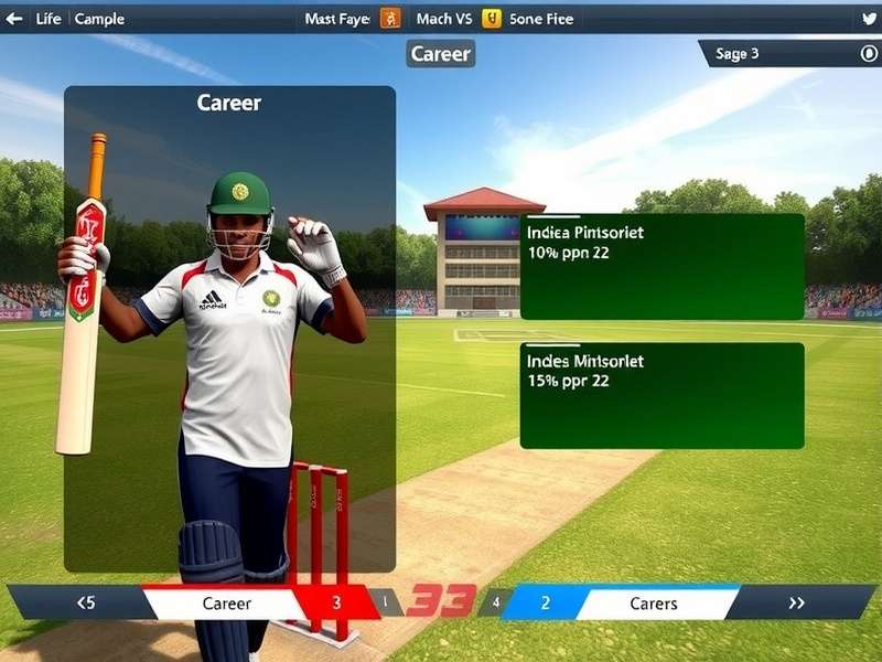 India Cricket Grand Masters career progression screen