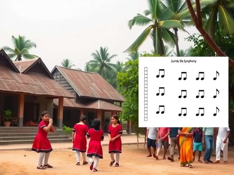 Diagram showing Jhumka Skip Symphony footwork patterns