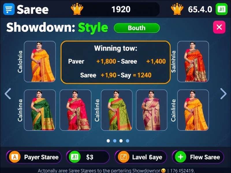 Saree Style Showdown strategy guide showing winning combinations