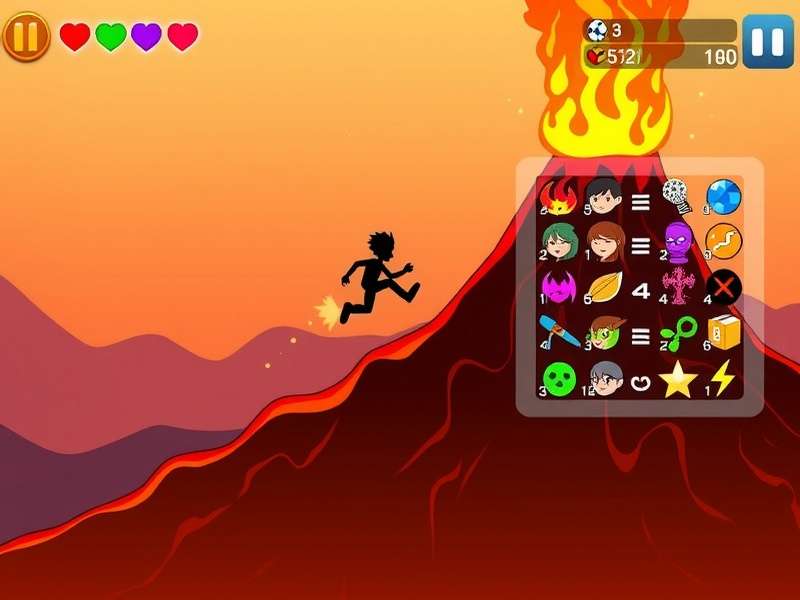 Volcano Hurdle Race power-up collection strategy