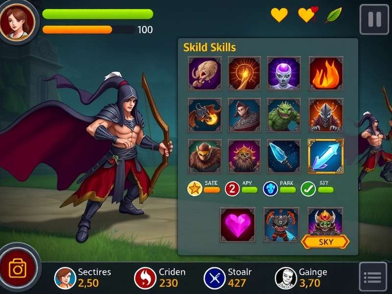 Archero Hero character selection screen