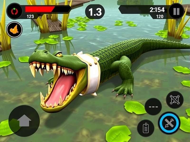 Vicious Crocodile Snap upgrade and progression interface