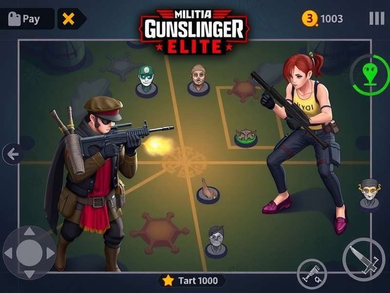 Mini Militia Gunslinger Elite gameplay screenshot
