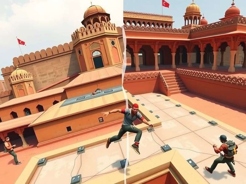 Development team working on Agra Fort Hopper