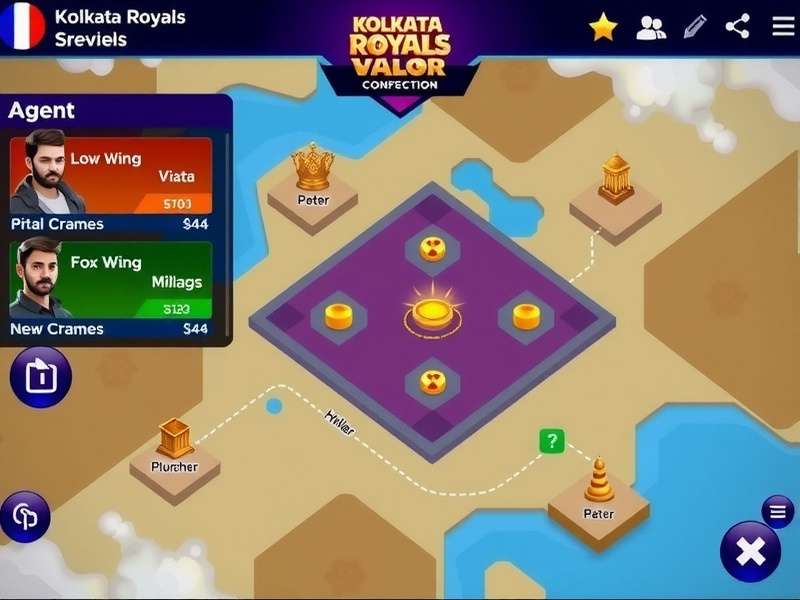 Kolkata Royals Valor gameplay screenshot showing competitive match