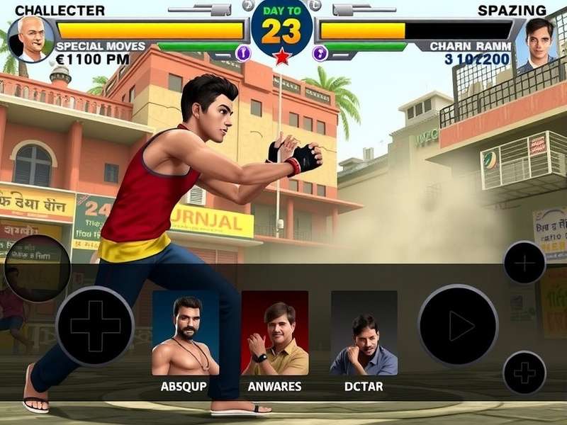 Basti Blockbuster Hero combat interface showing special moves and controls