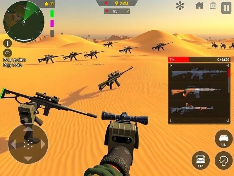Thar Desert Assault gameplay screenshot showing desert combat