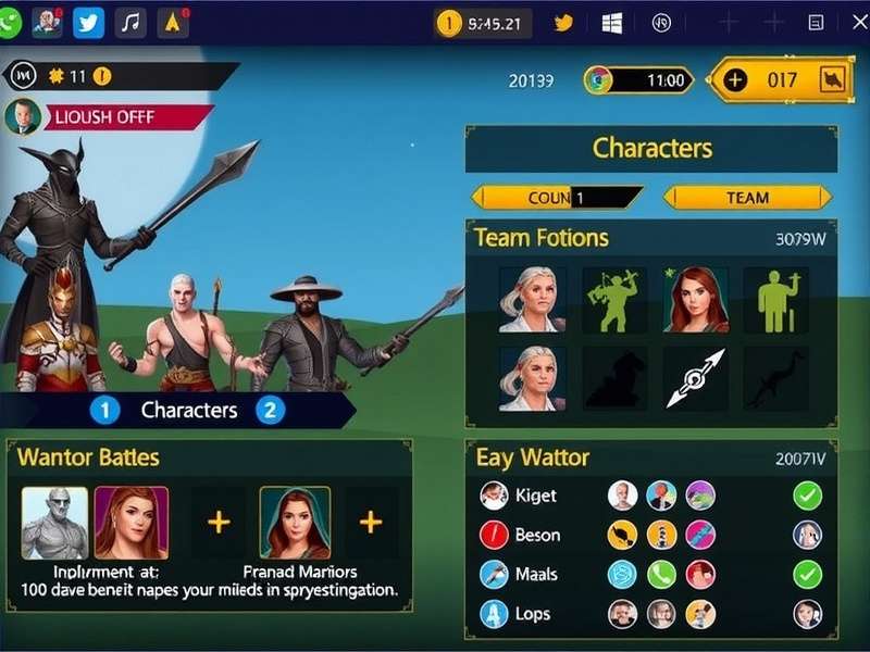 Arrancar Warpath Challenge gameplay screenshot showing character selection and battle interface