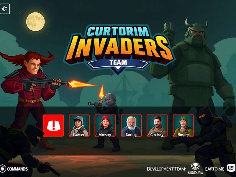 Curtorim Commandos Invaders character selection screen