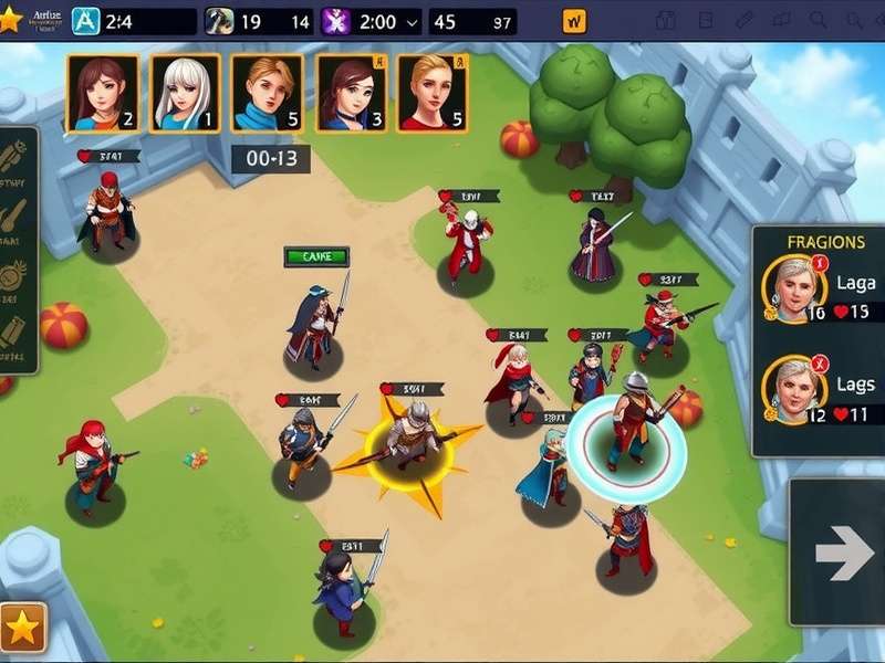 Advanced battle strategy in Anise Mighty Ruler showing troop formations